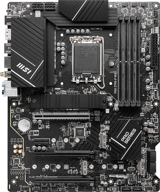MSI PRO Z790-P WIFI ATX Motherboard – LGA 1700, DDR5, 12th/13th Gen Intel MSI PRO Z790-P WIFI ATX Motherboard – LGA 1700, DDR5, 12th/13th Gen Intel